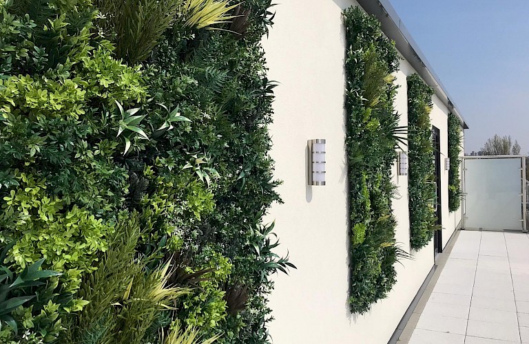 Artificial Green Wall Panels - Supplied & installed for Castle View Retirement Village